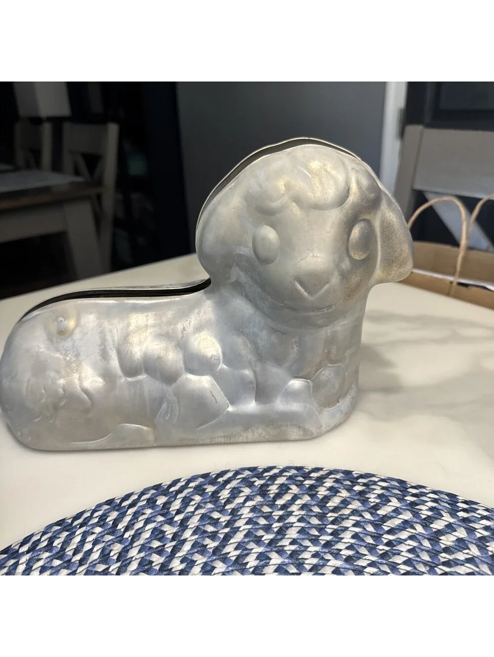 Vintage WILTON Traditional Easter Lamb Cake 3D Pan 2 Piece #502-2014
